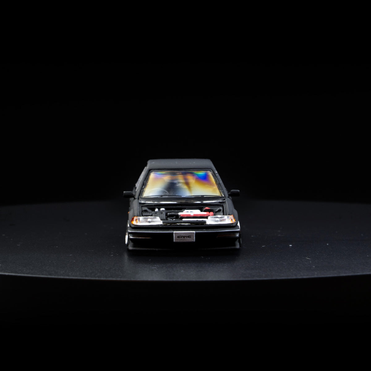 BM Creations x Diecast Social - Honda Civic EF2 1991 - Matte Black (RHD)