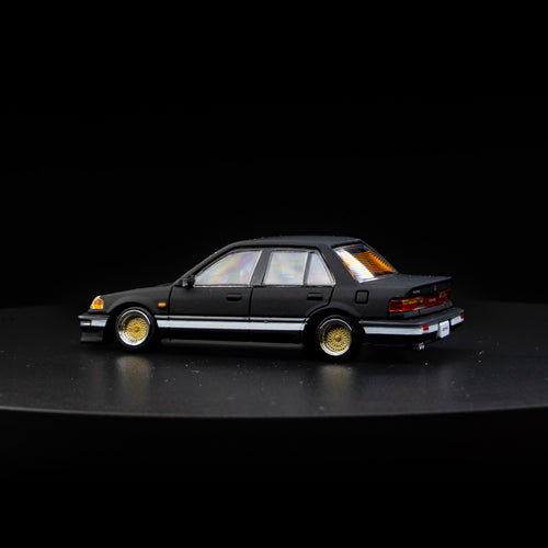 BM Creations x Diecast Social - Honda Civic EF2 1991 - Matte Black (RHD)