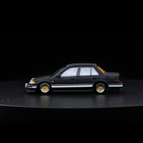 BM Creations x Diecast Social - Honda Civic EF2 1991 - Matte Black (RHD)