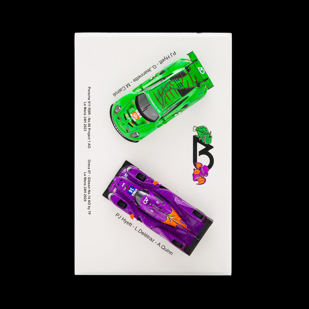 AO Racing Oreca 07 LMP2 "Spike" Le Mans 2024 and 911 GT3 "Rexy" Le Mans 2023 - Set