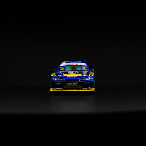 Nissan LB-Super Silhouette S15 SILVIA #555 Team MINI GT Liberty Walk 2025 Formula Drift – Chrome Blue