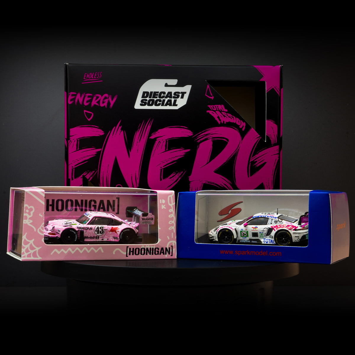 Spark Models x Diecast Social - Hoonipigasus & Iron Dames Special Set